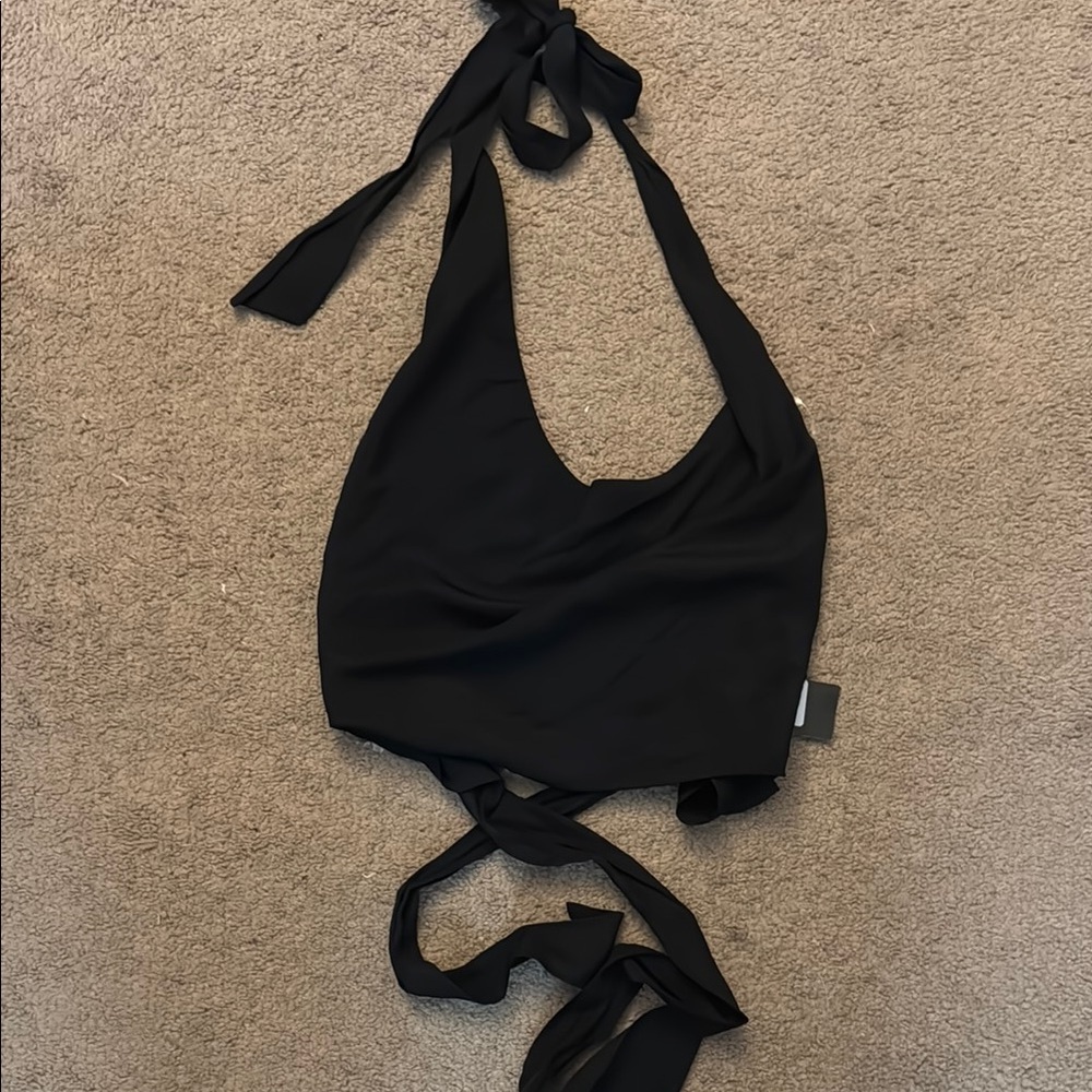 Black Halter Top